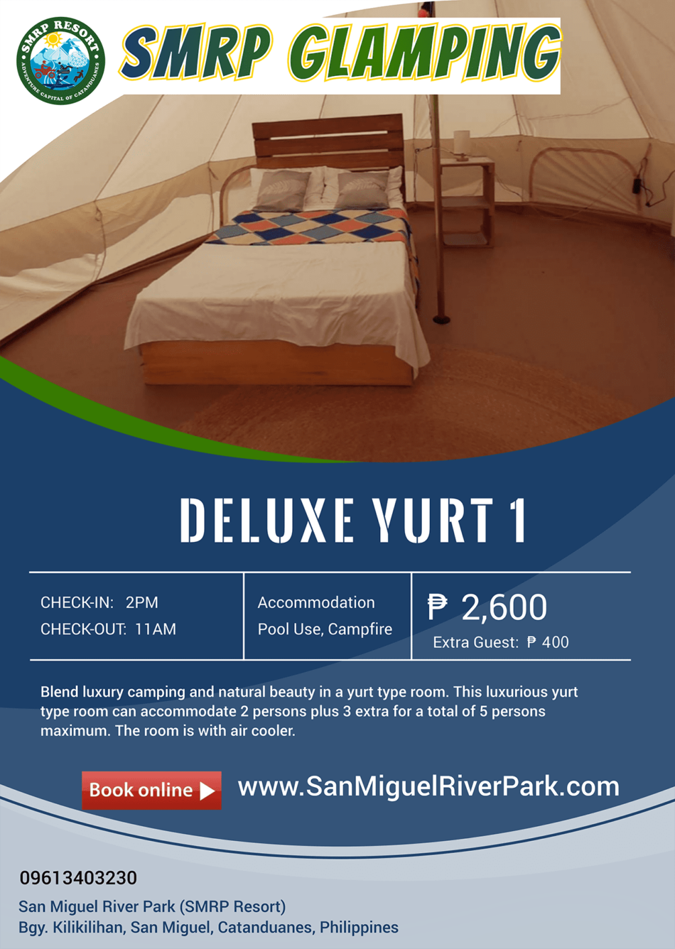 Deluxe Yurt 1 : Extra Guest