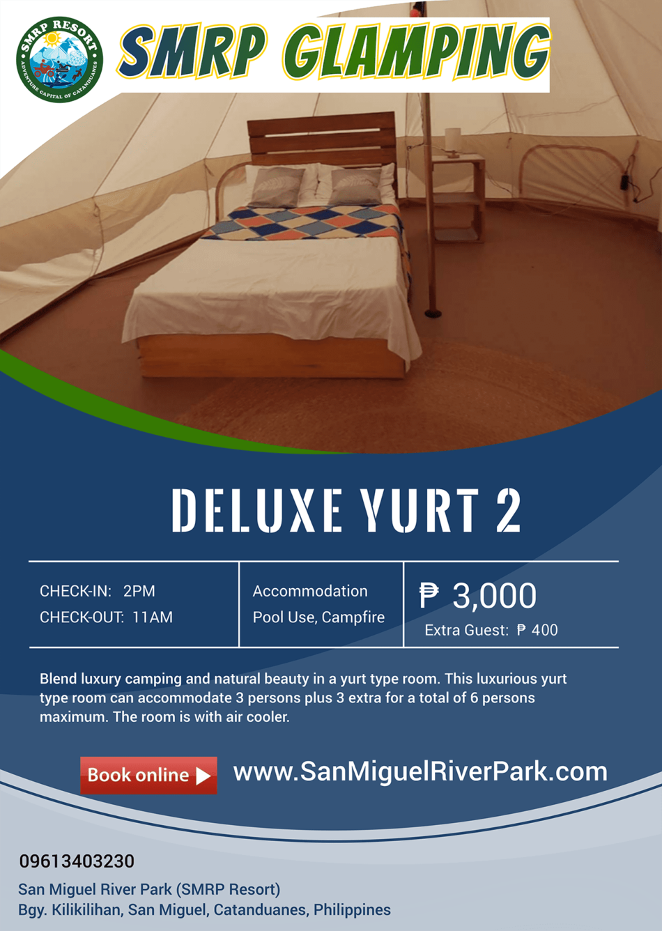 Deluxe Yurt 2 : Extra Guest
